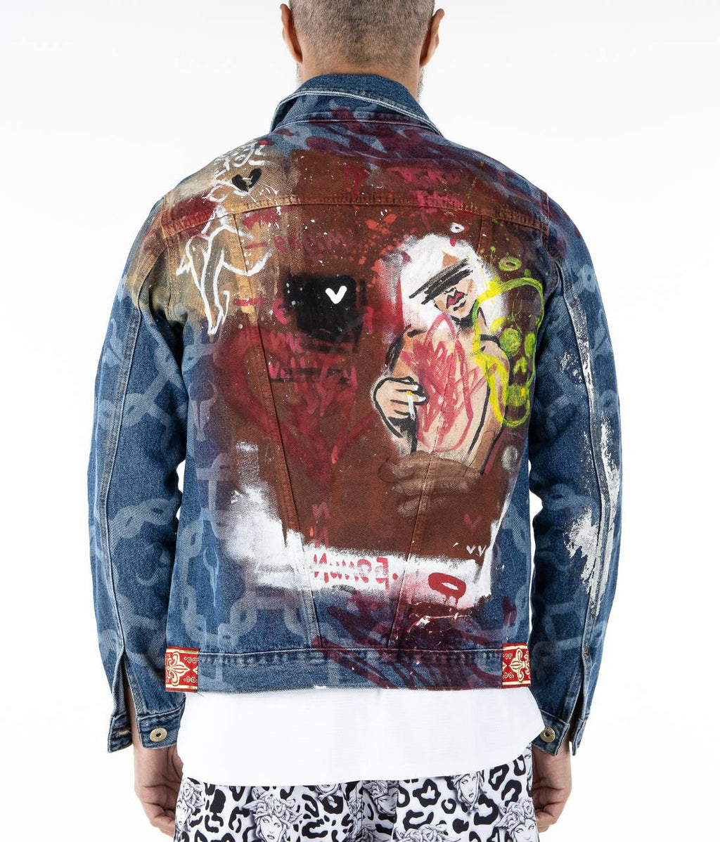 Jaqueta Jeans Blue TORO Laser