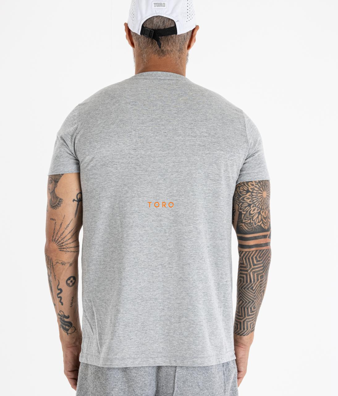 T-shirt TORO Flame Skull Gray