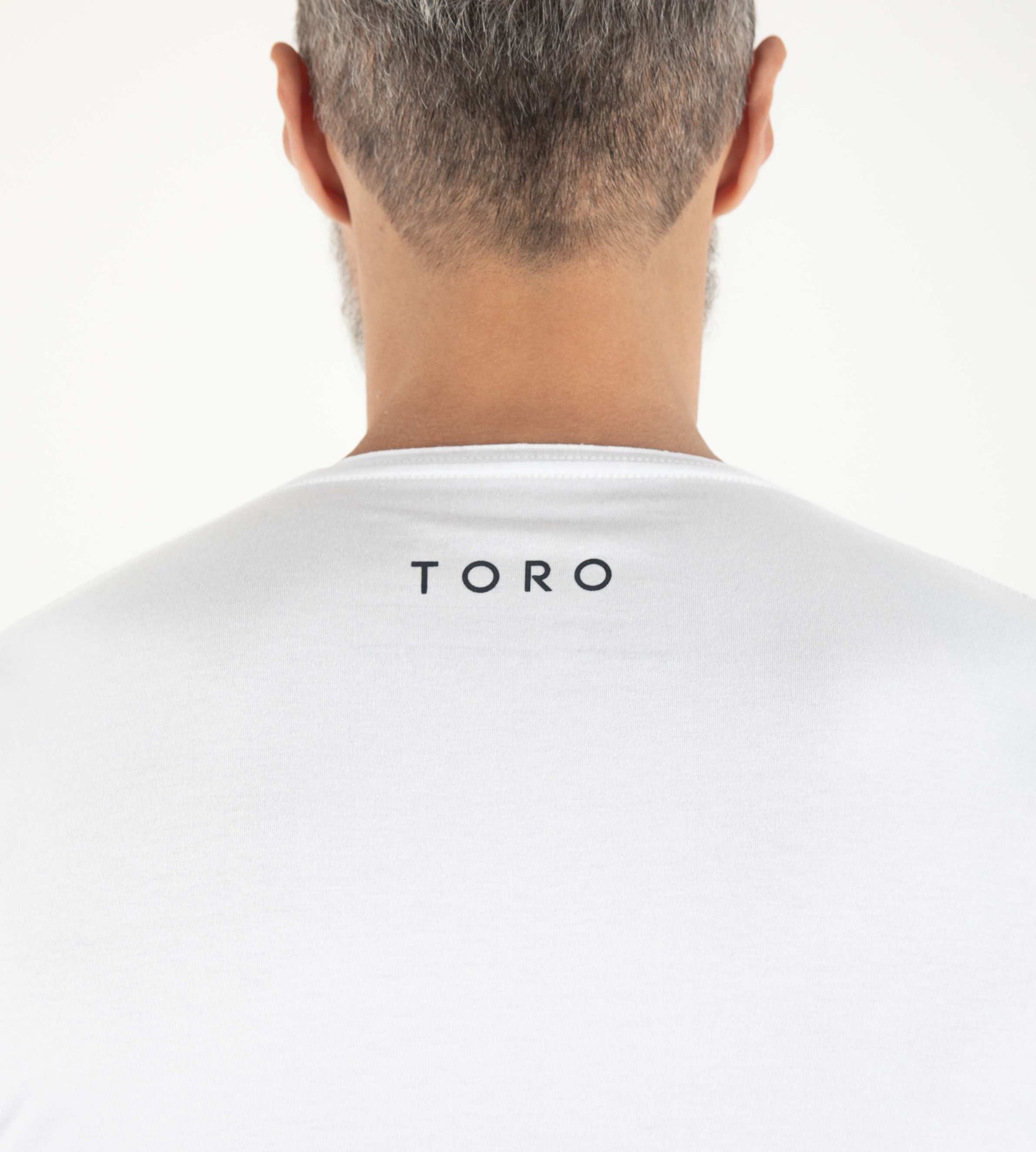 T-shirt Toro Fio egípcio Corte a Fio white