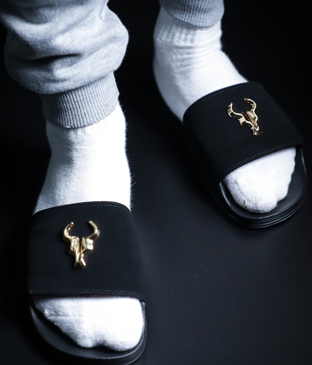 Chinelo Slide Black Elite Nobuck