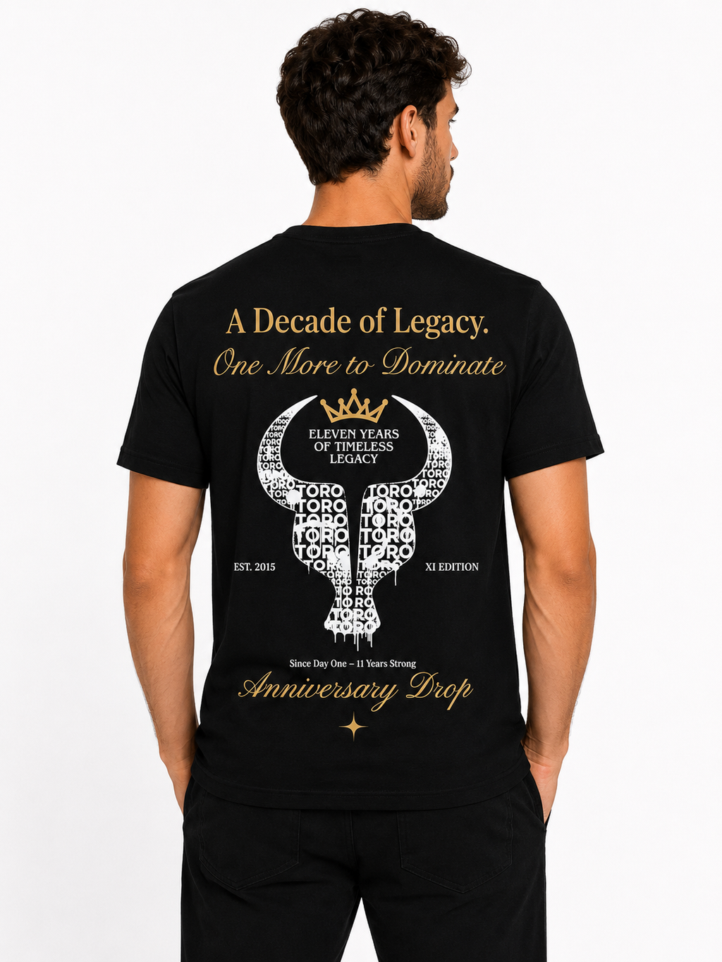 T-Shirt Toro Aniversary Drop Black Gold