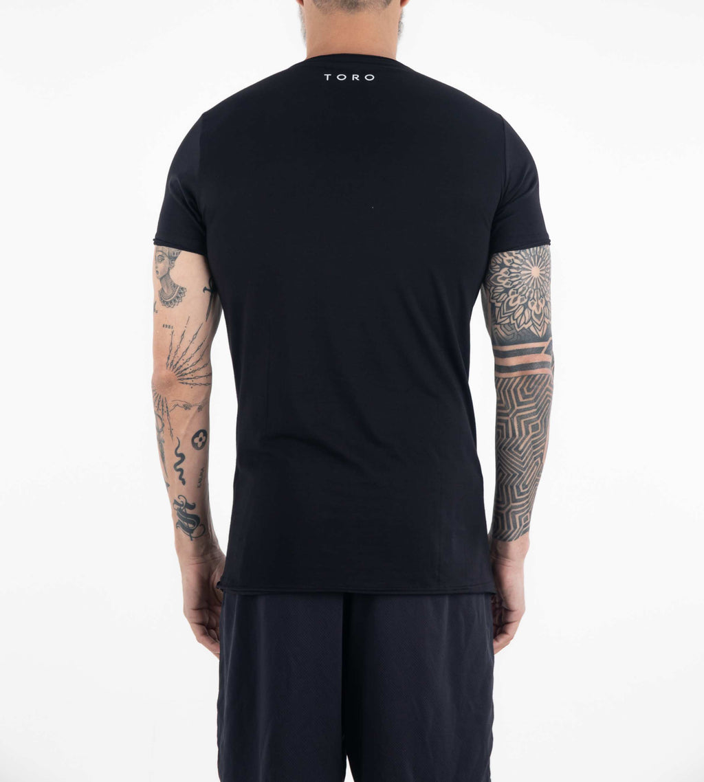 T-shirt Fio Egípcio corte a fio Black