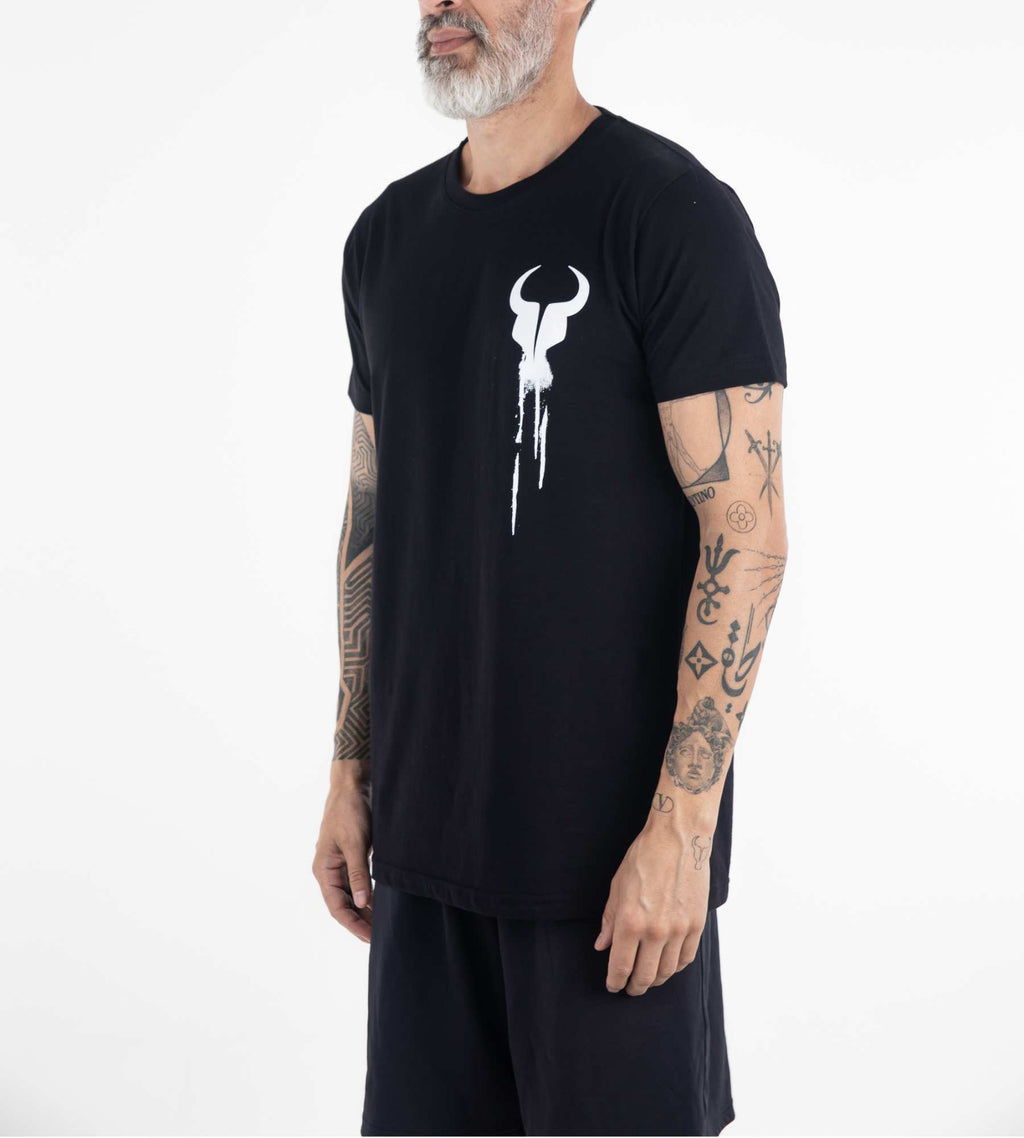 T-shirt Dripping Paint Black