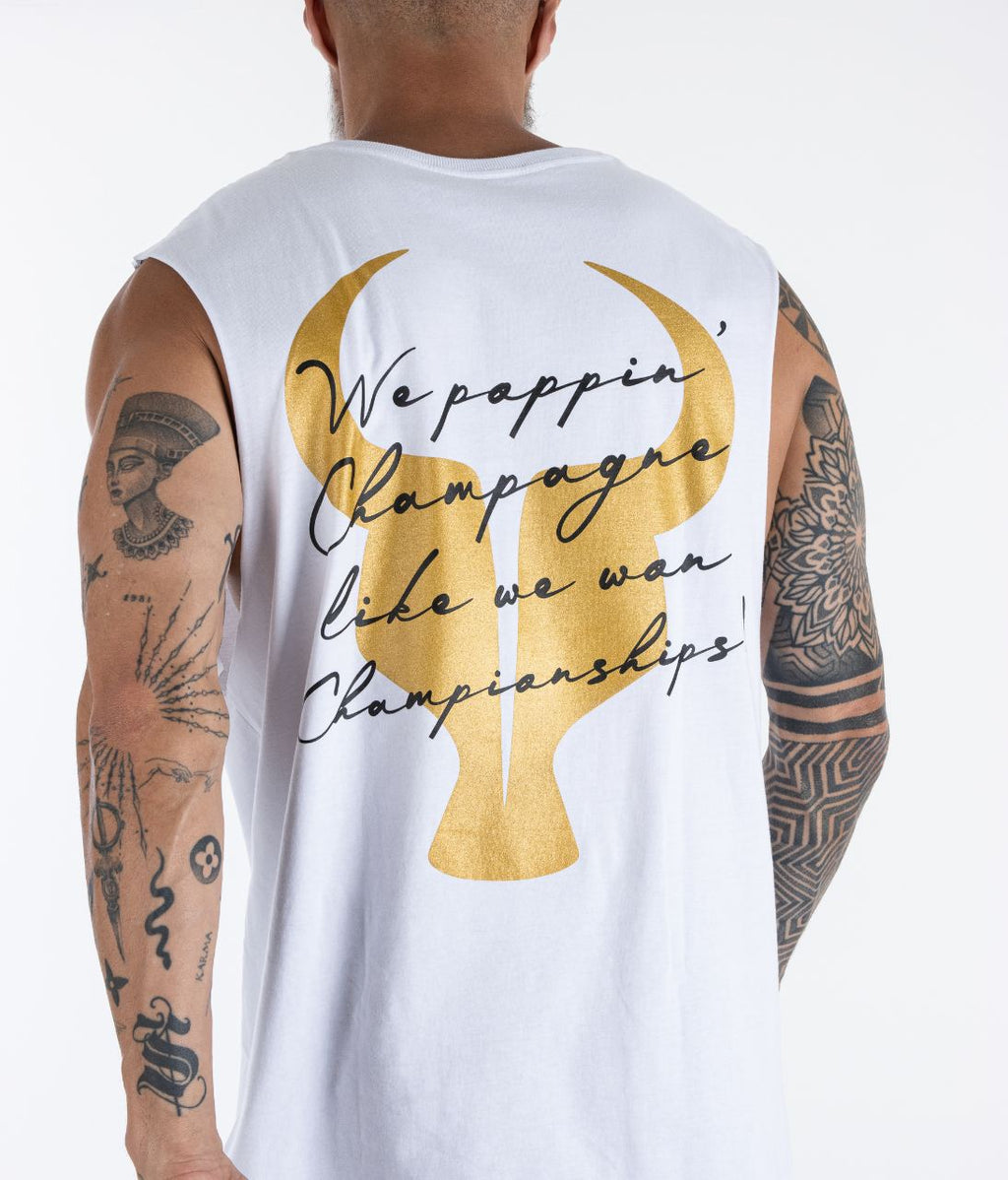 T-shirt S/M Toro White Poppin Champagne