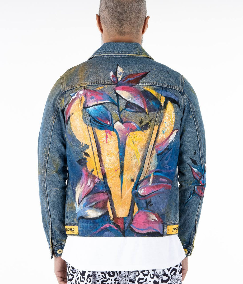 Jaqueta Jeans Toro Splash Orange Foil