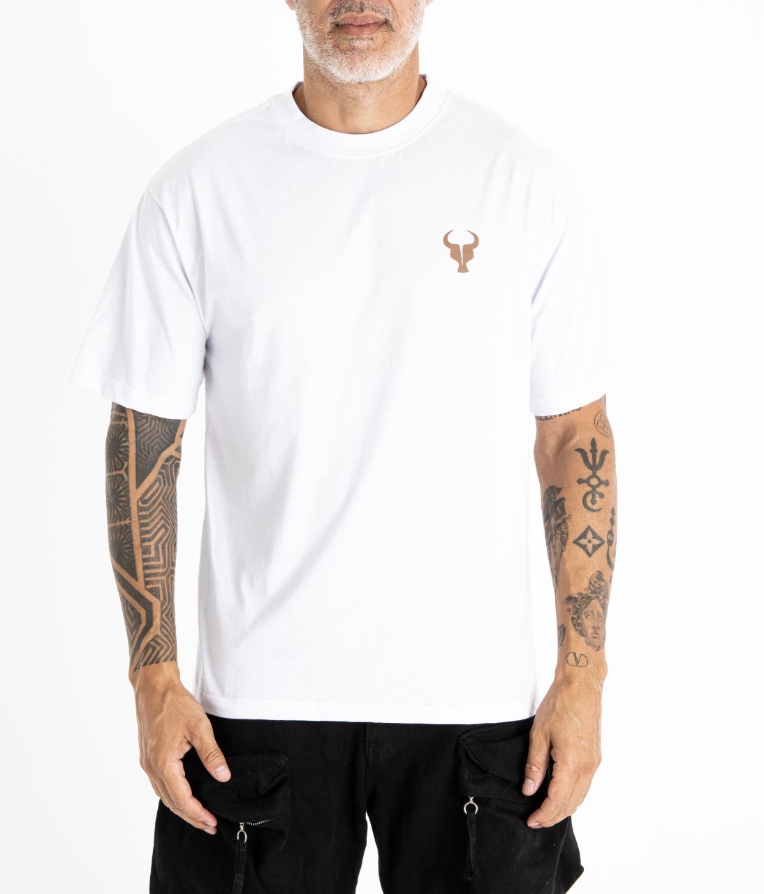 T-shirt Toro Clothing Over Born To Lift Branca