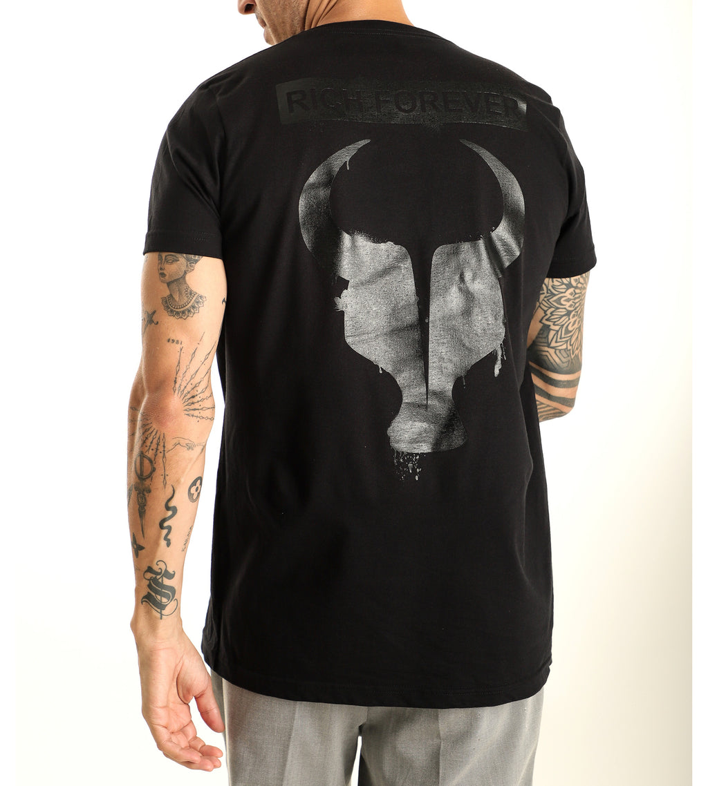 T-Shirt Toro Rich Forever Preta