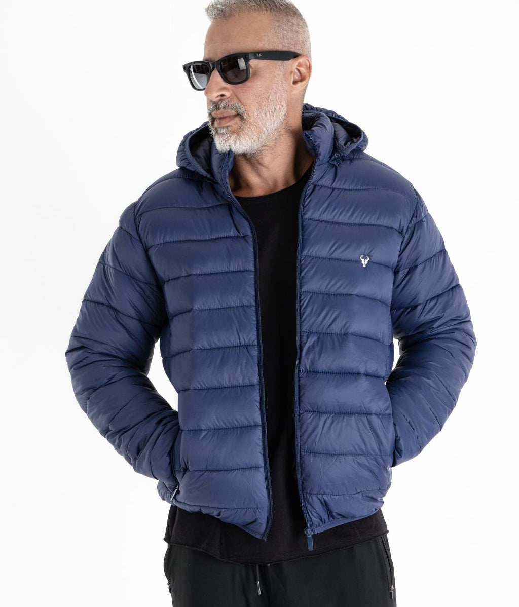 Jaqueta TORO Puffer Azul capuz destacável