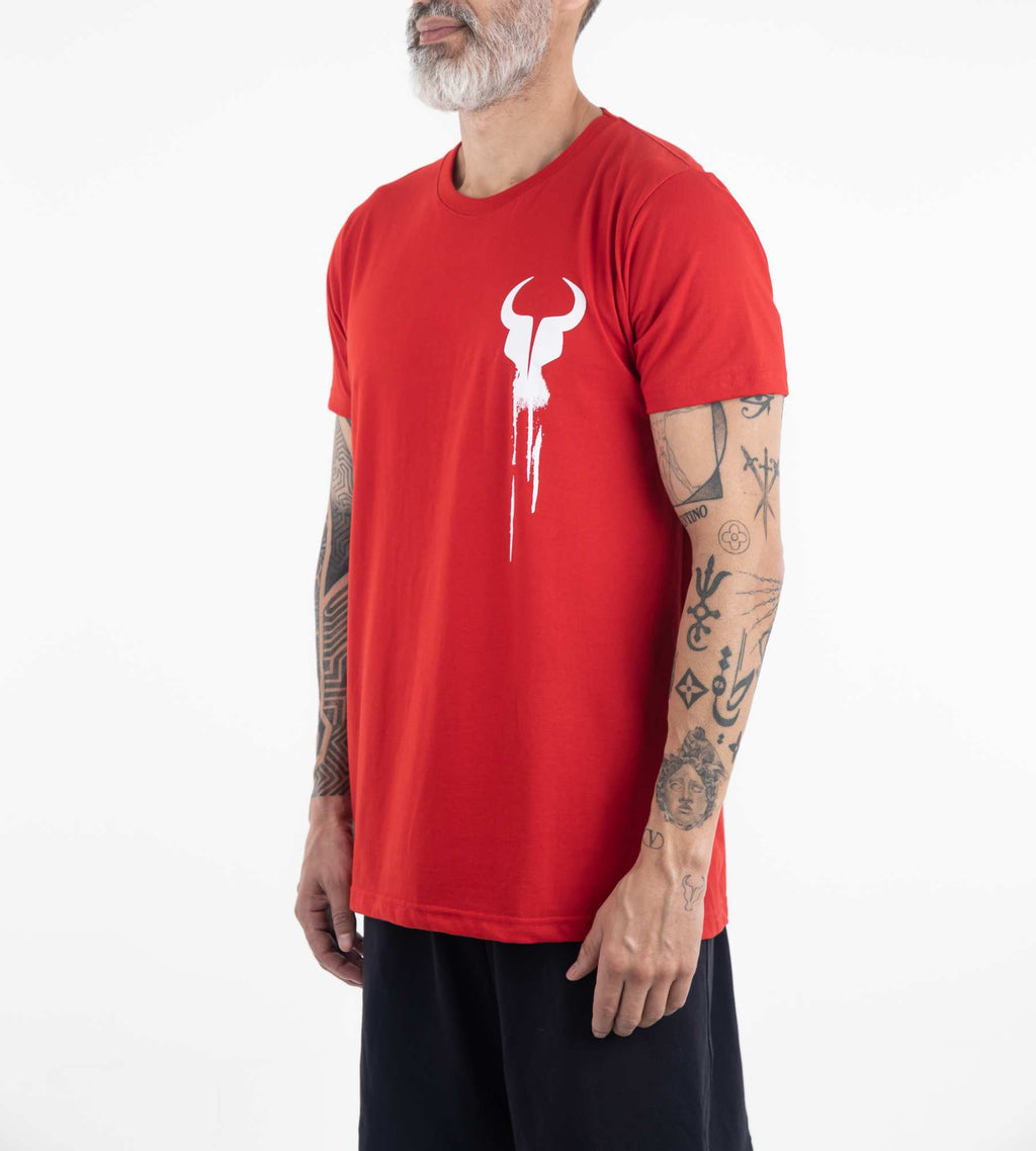 T-shirt Dripping Paint Red