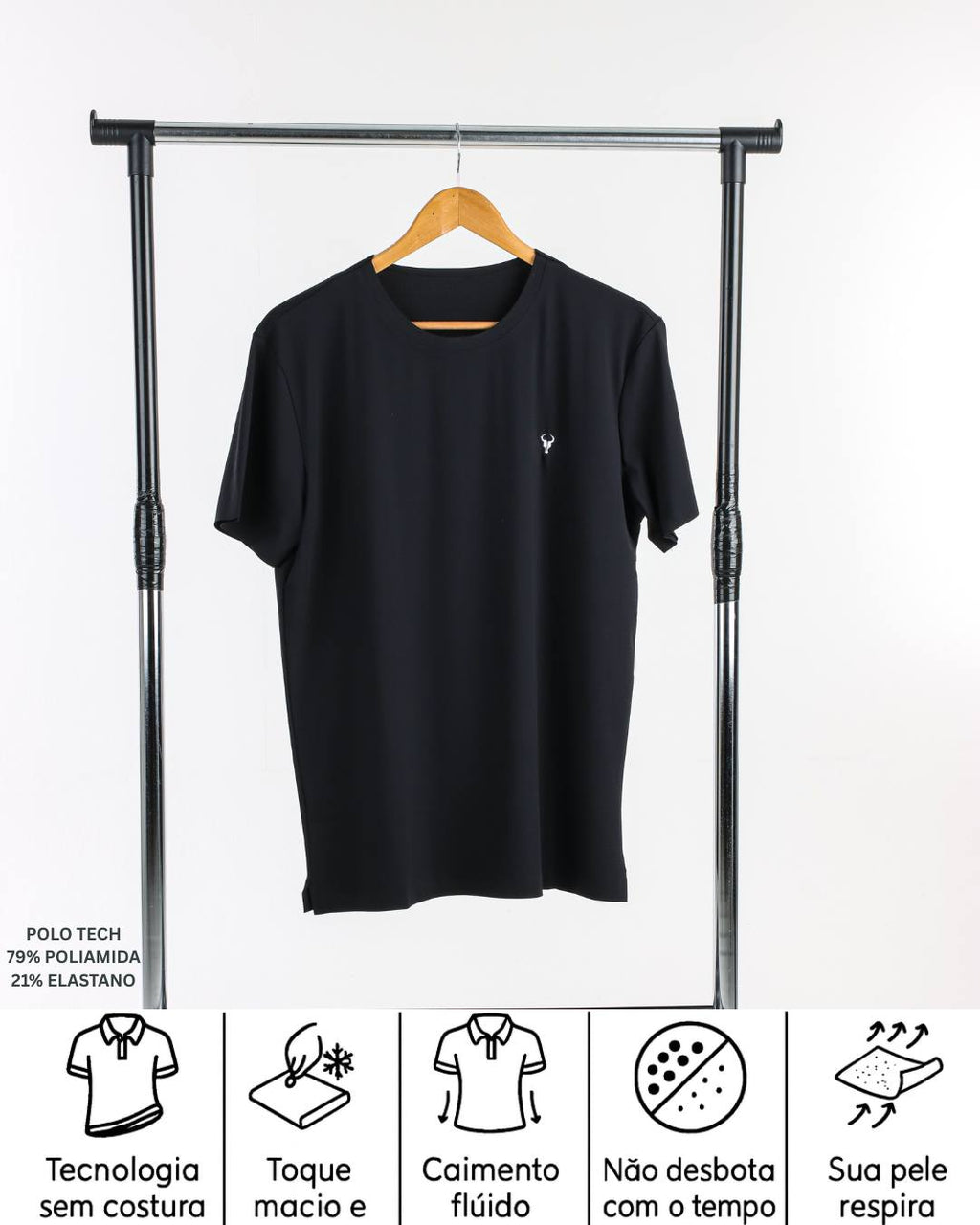 CAMISETA TORO TECH PRETA