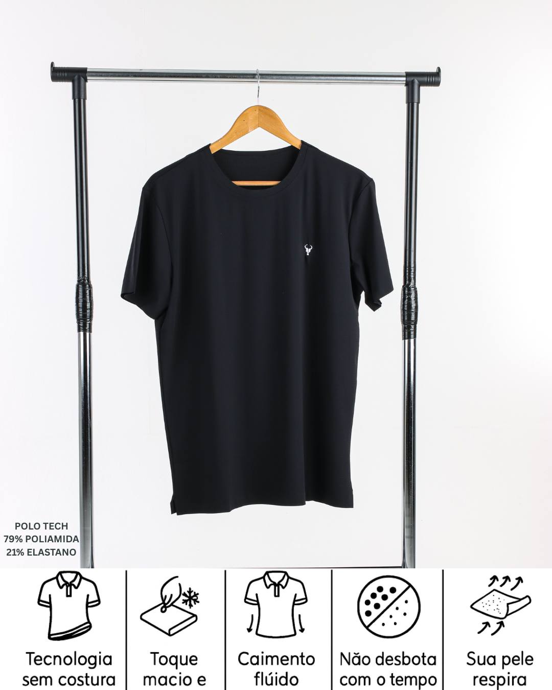 CAMISETA TORO TECH PRETA