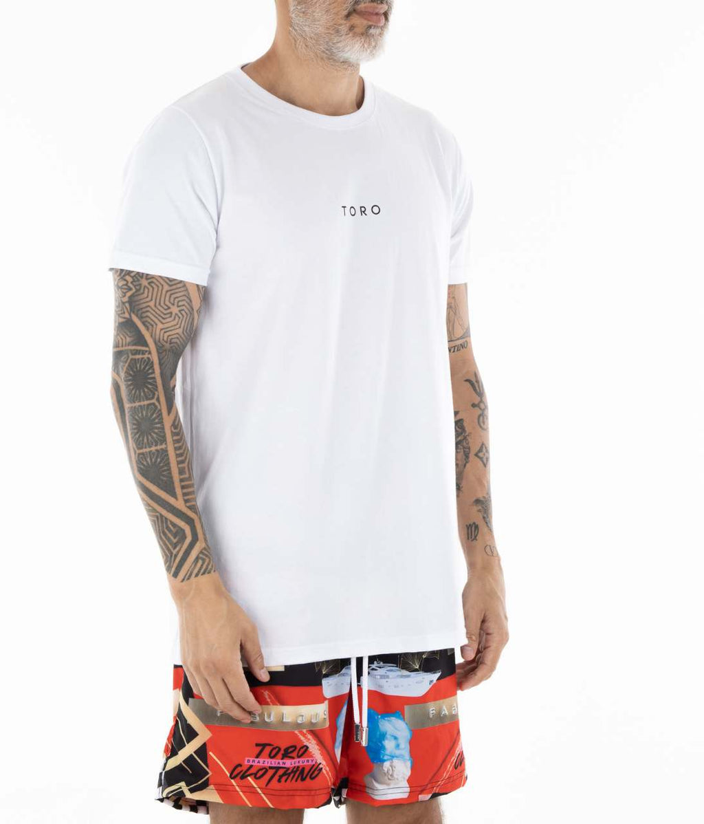 T-shirt Toro Branca Essentials