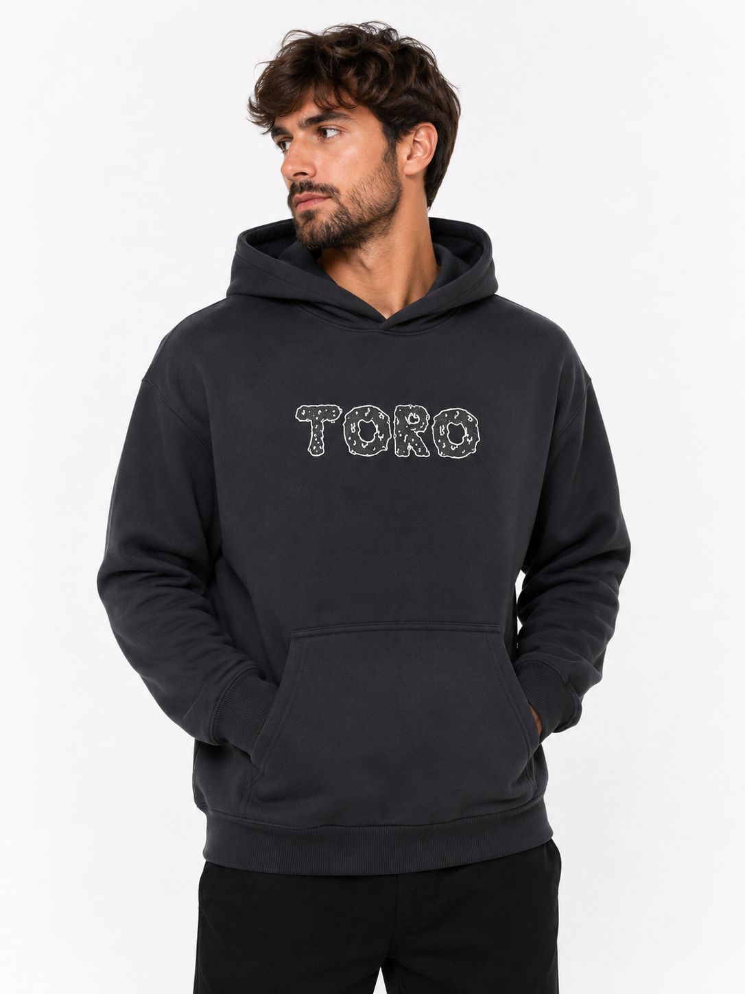 Moletom Toro Capuz  ICE Black Silver