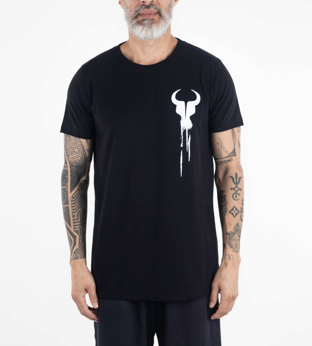 T-shirt Dripping Paint Black