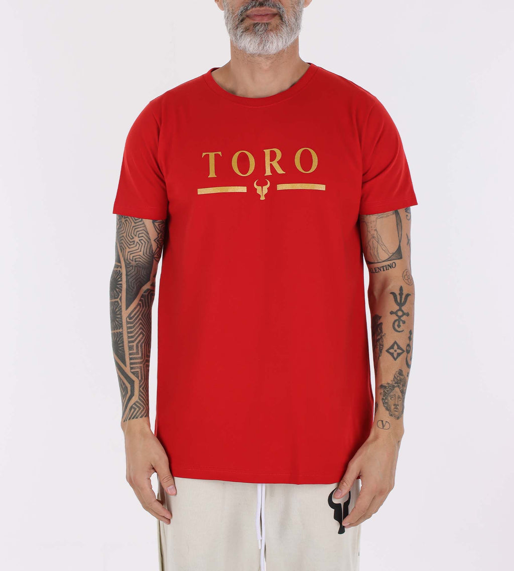 T-shirt Toro Red Logo Glitter