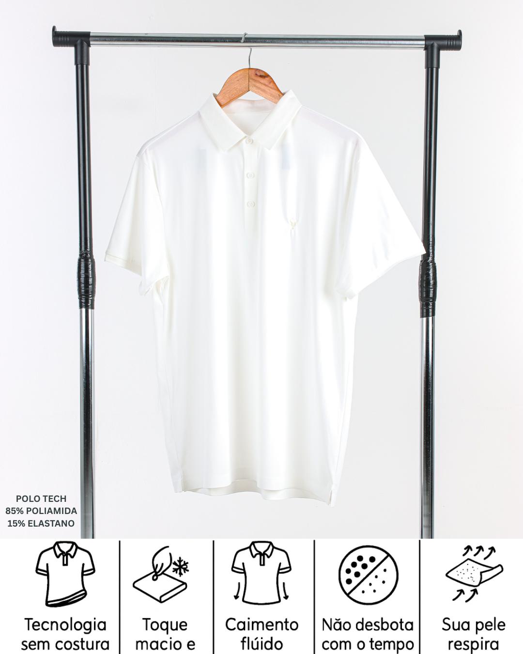 CAMISA POLO TORO TECH BRANCA
