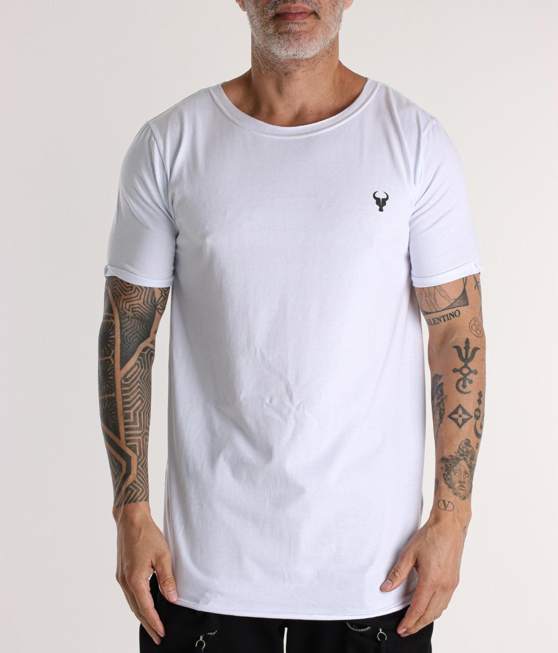 T-shirt Long Toro Born to Be Rich White
