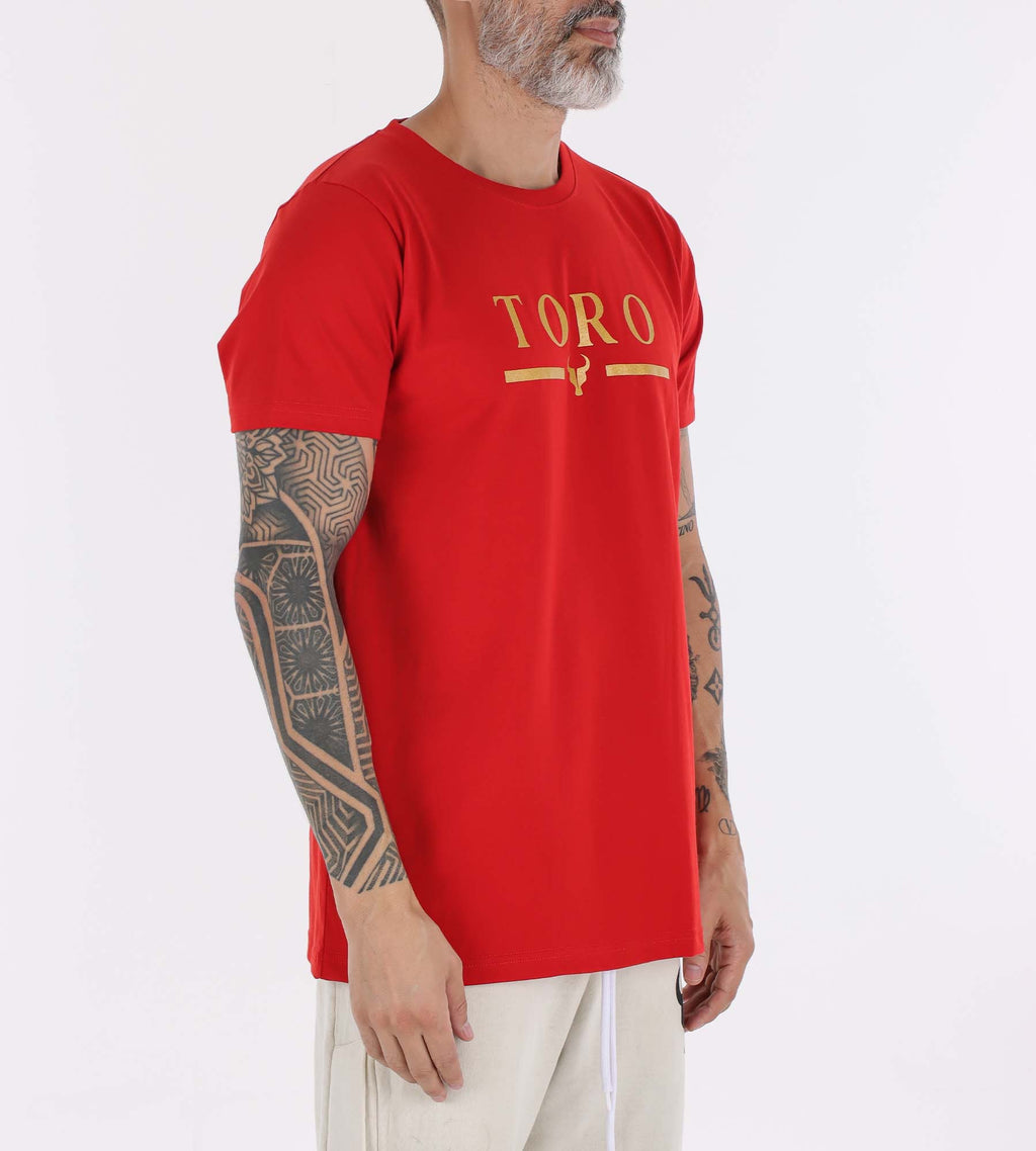 T-shirt Toro Red Logo Glitter