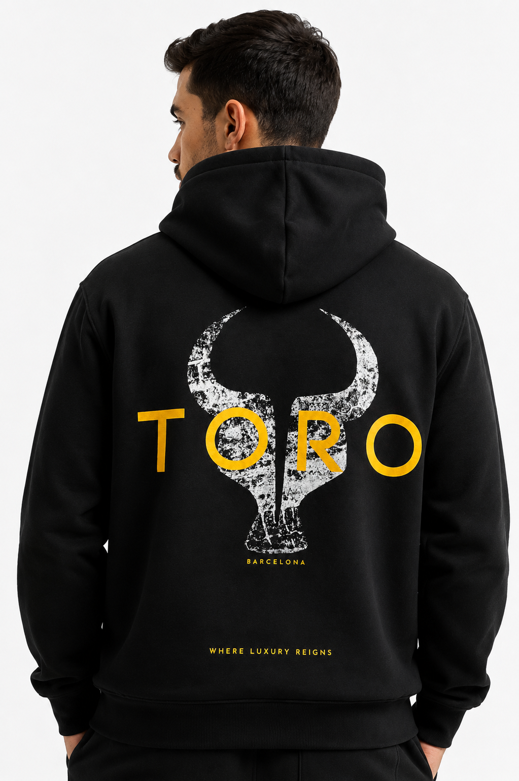 Moletom TORO Capuz Barcelona preto