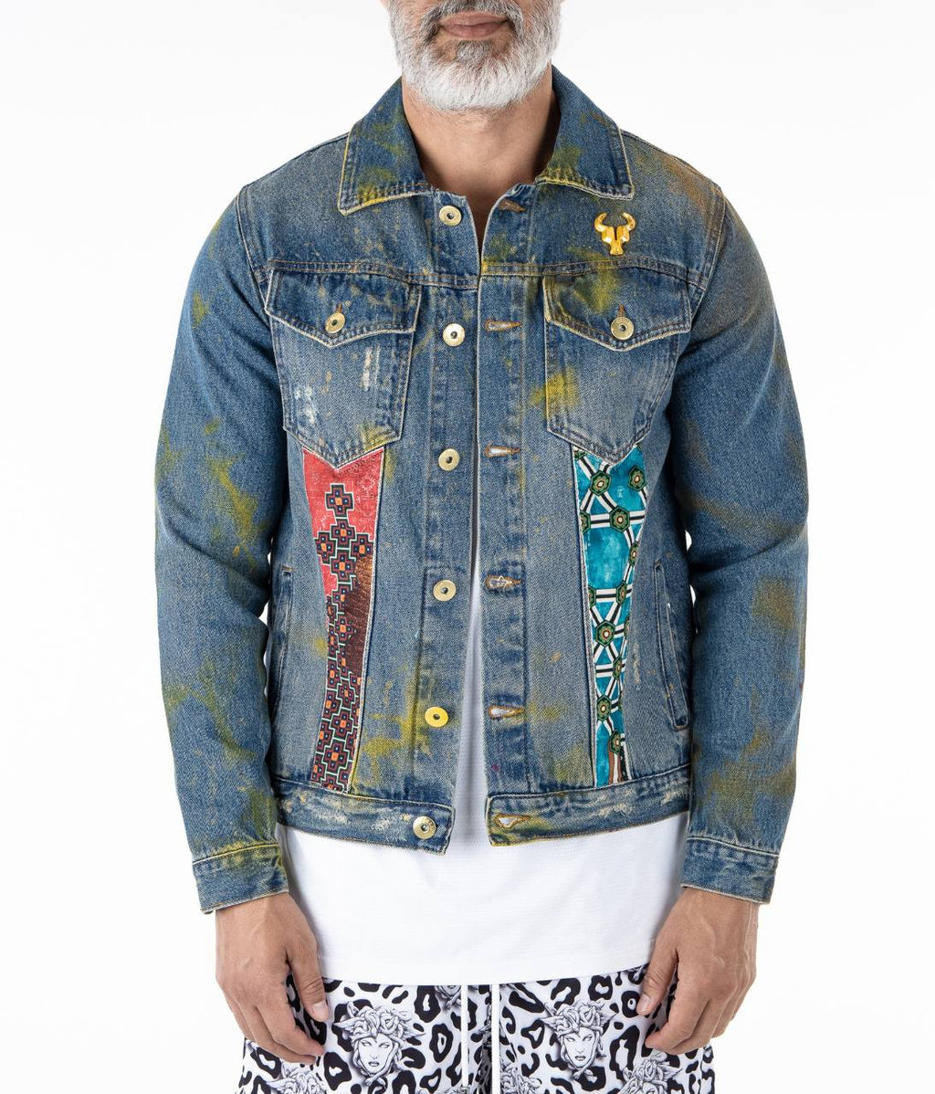 Jaqueta Jeans Toro Splash Orange Foil