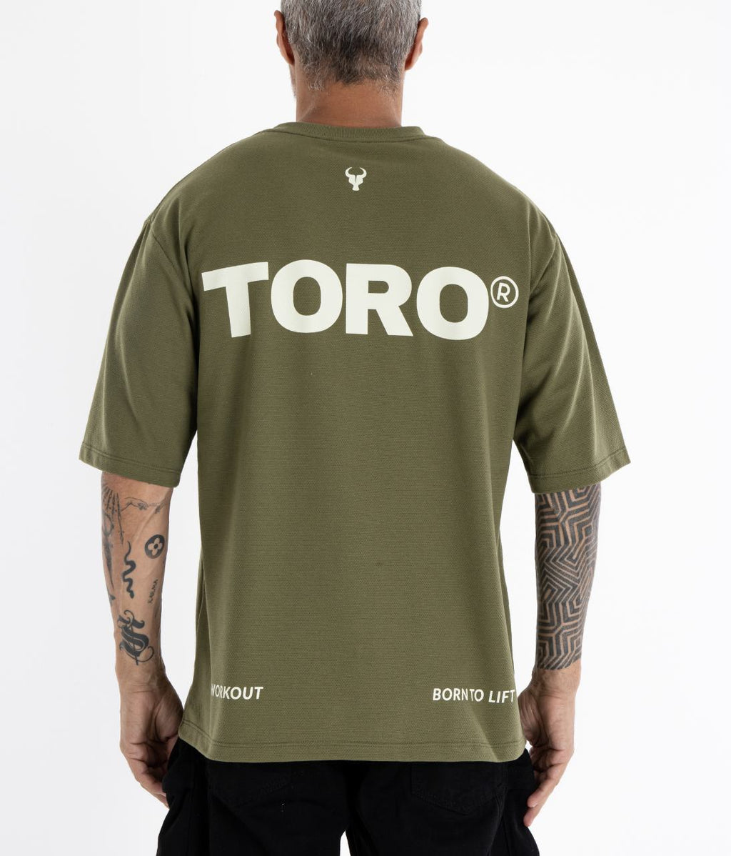 T-shirt Toro Clothing Over Born To Lift Verde