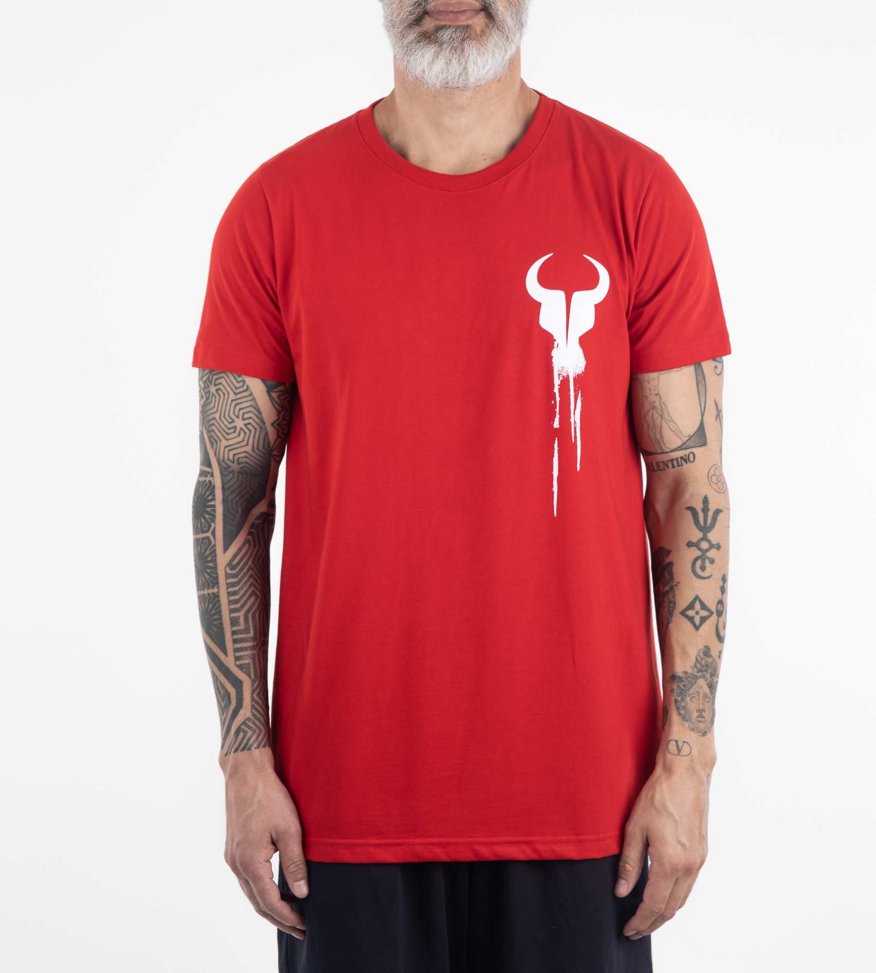 T-shirt Dripping Paint Red