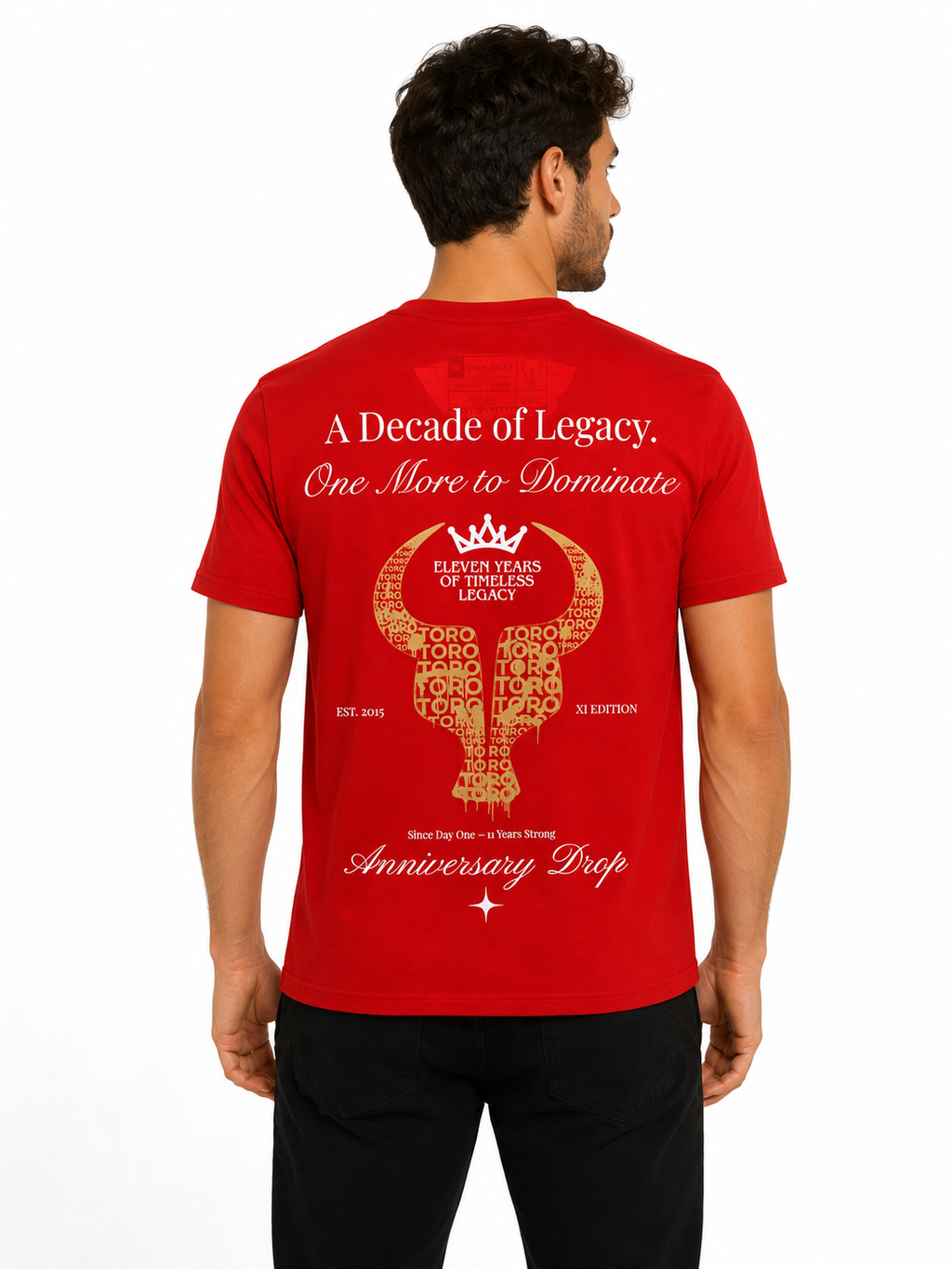 T-Shirt Toro Aniversary Drop Red Gold