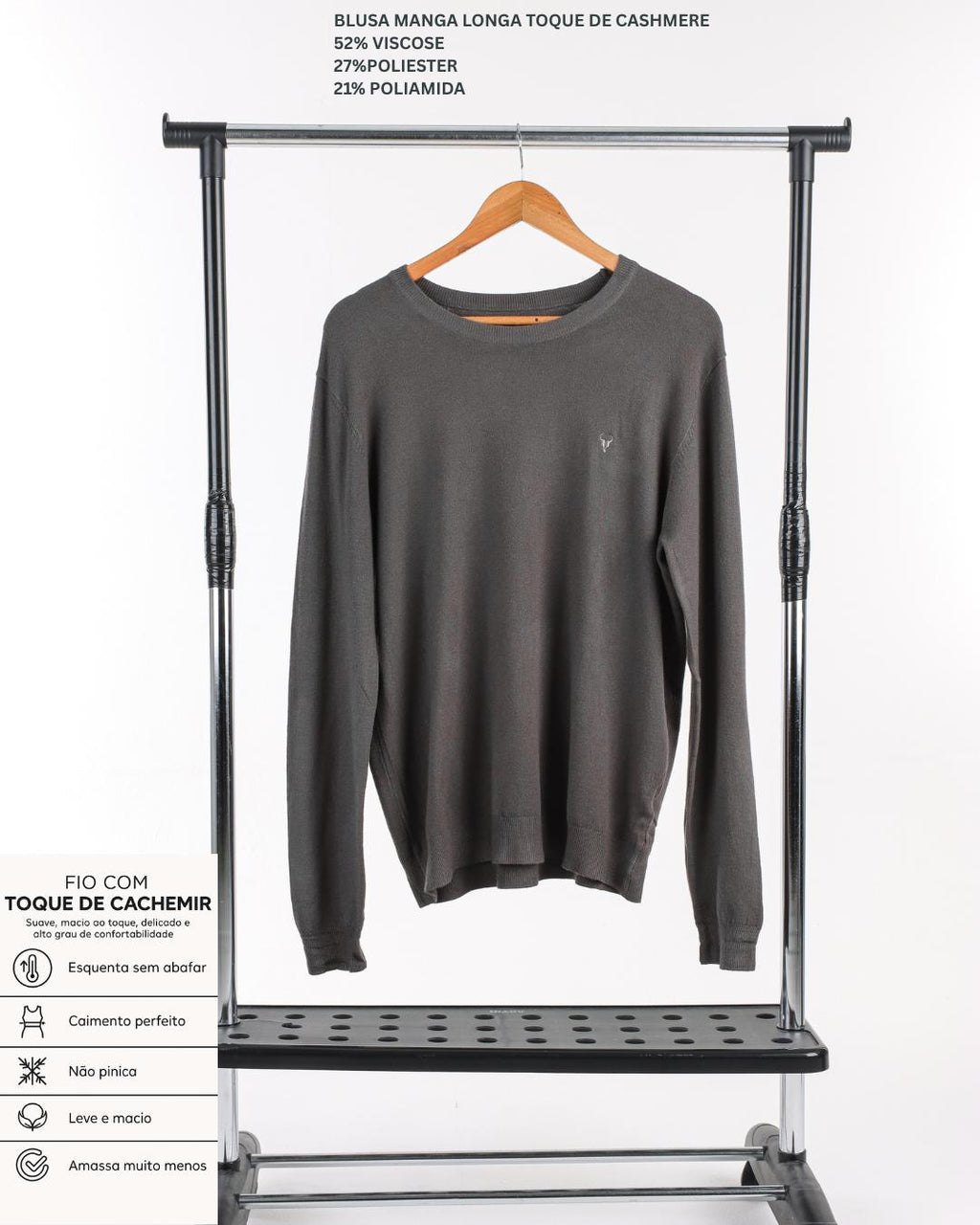 BLUSA TORO TOQUE DE CASHMERE CHUMBO