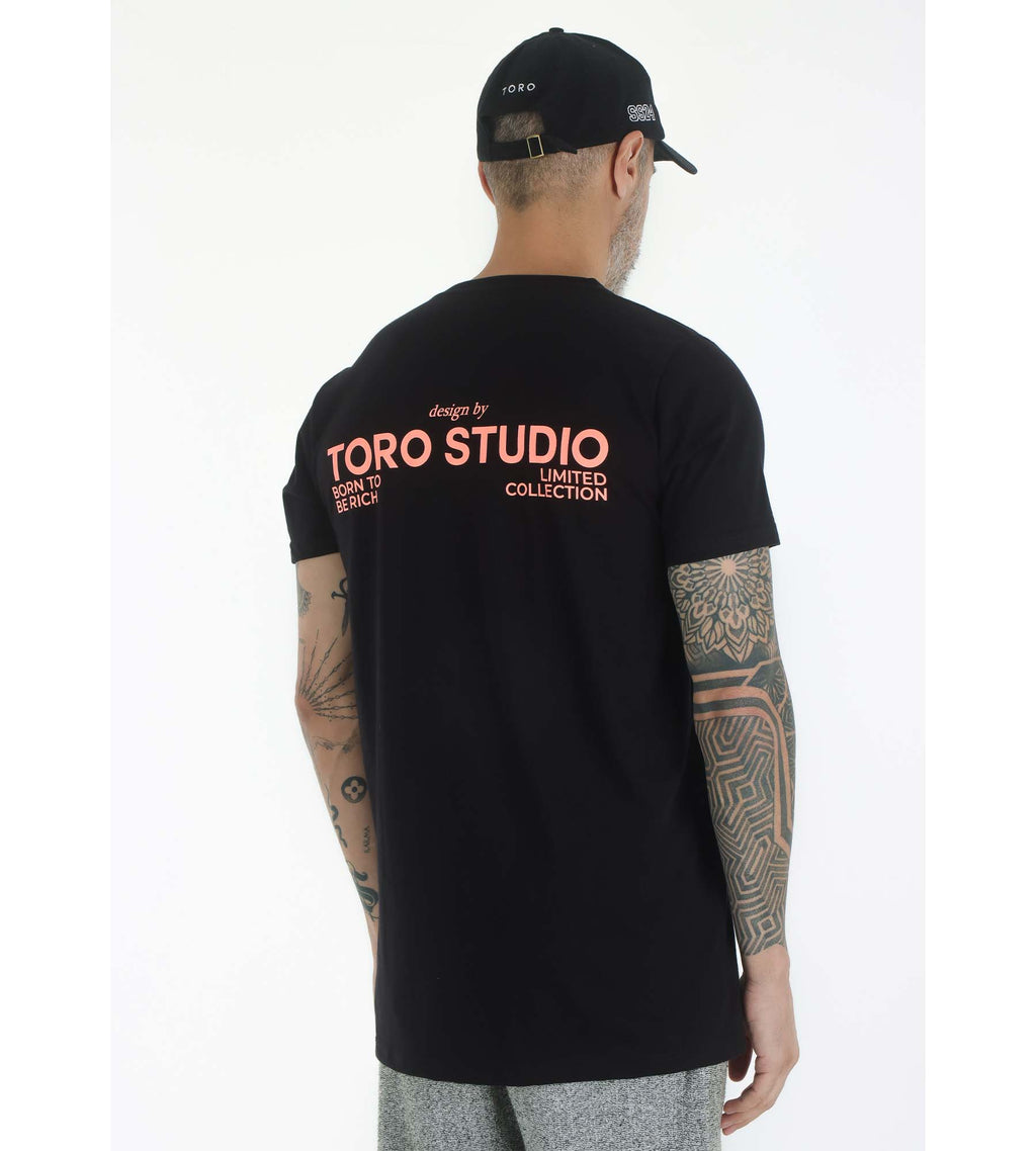 T-Shirt Toro Studio Black Orange