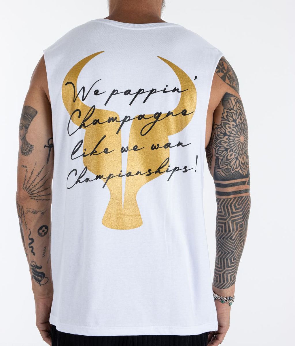 T-shirt S/M Toro White Poppin Champagne