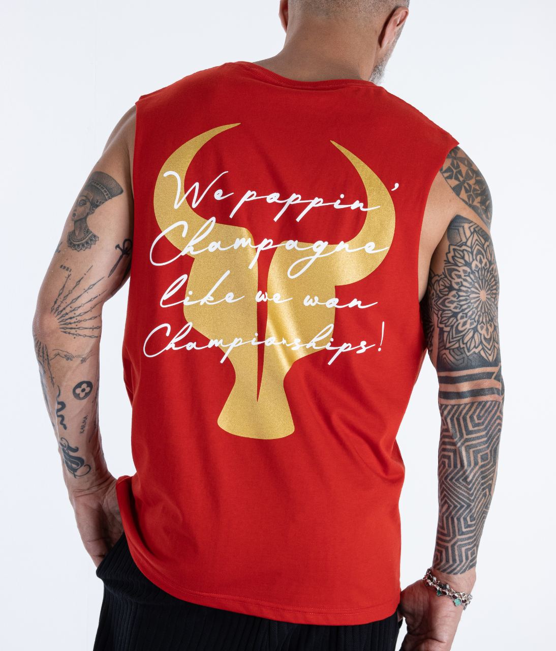 T-shirt S/M Toro Red Poppin Champagne