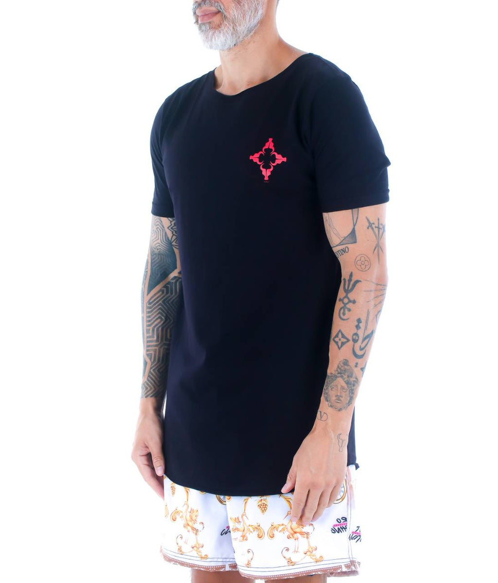T-shirt Toro Long Monograma  vermelho