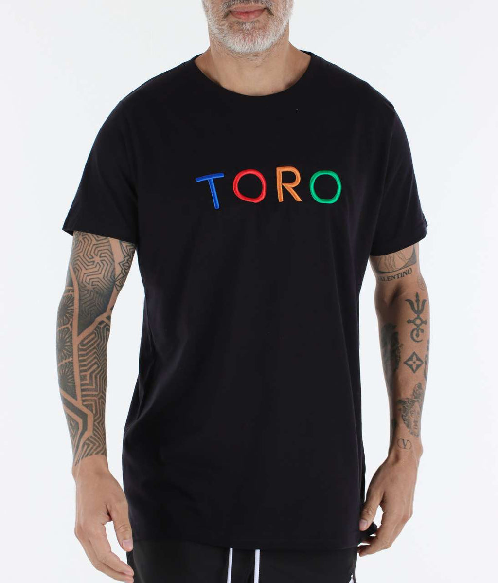 T-shirt Toro Black Bordada Collors