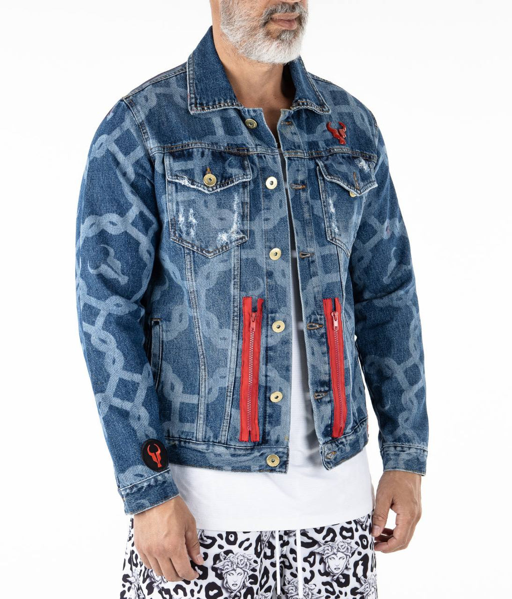 Jaqueta Jeans Blue TORO Laser